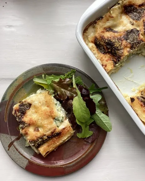 A Classic Creation for Lasagne with Courgette and Three Cheeses